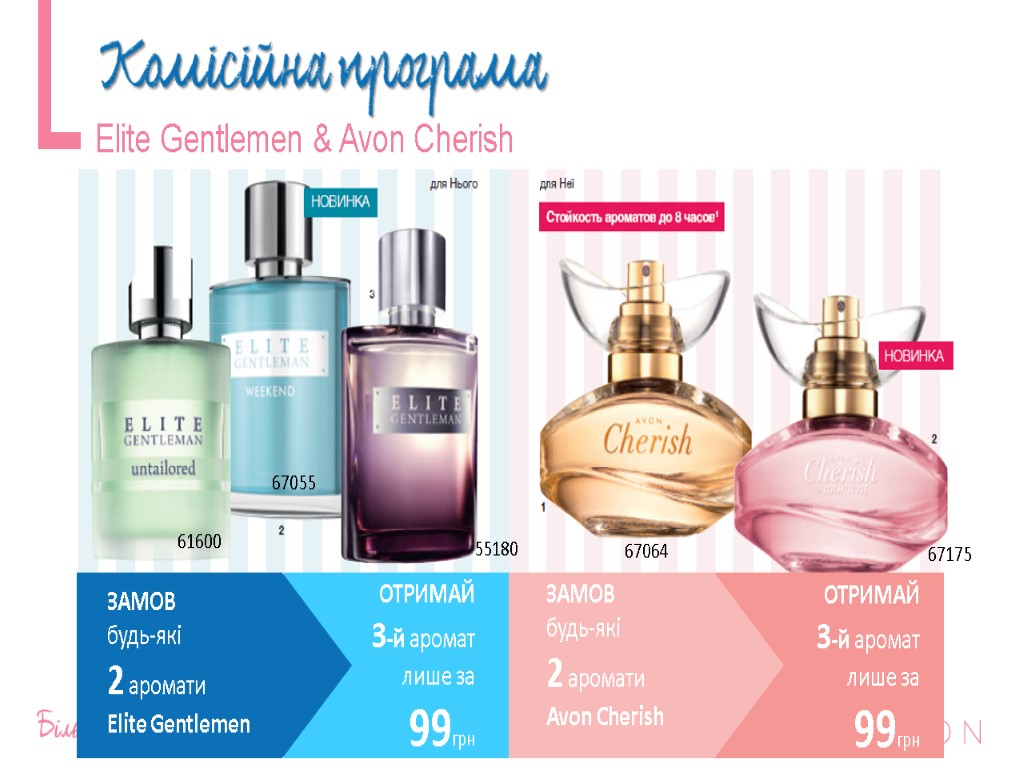 Elite Gentlemen & Avon Cherish ЗАМОВ будь-які 2 аромати Elite Gentlemen ОТРИМАЙ 3-й аромат